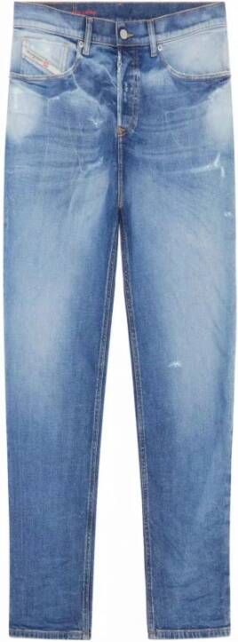 Diesel Klassieke Straight Leg Jeans 2005 D-Fining Blauw Heren