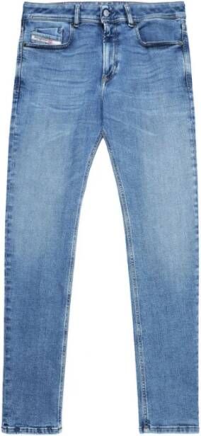 Diesel Klassieke Blauwe Denim Straight Jeans Blauw Heren - Foto 10