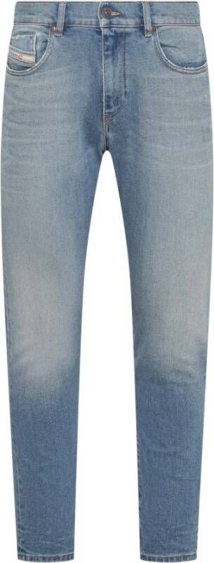 Diesel Slim-Fit Jeans met knoopsluiting Blauw Heren