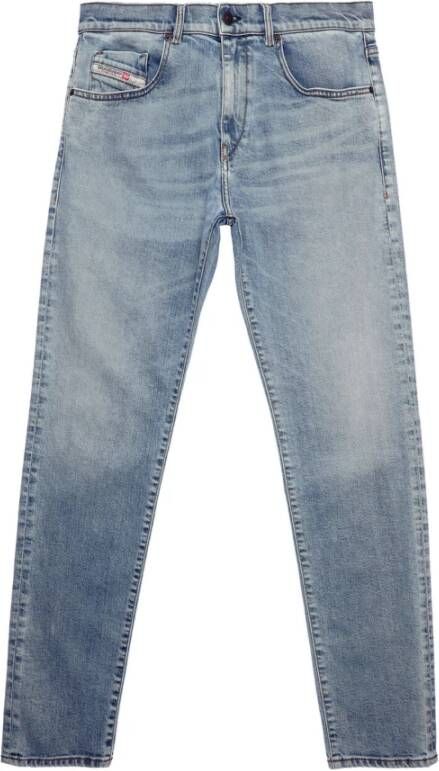 Diesel Slim-Fit Jeans met Vintage Finish Blauw Heren