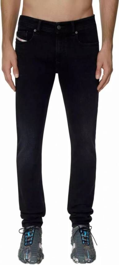 Diesel Klassieke Zwarte Slim-Fit Jeans Black Heren