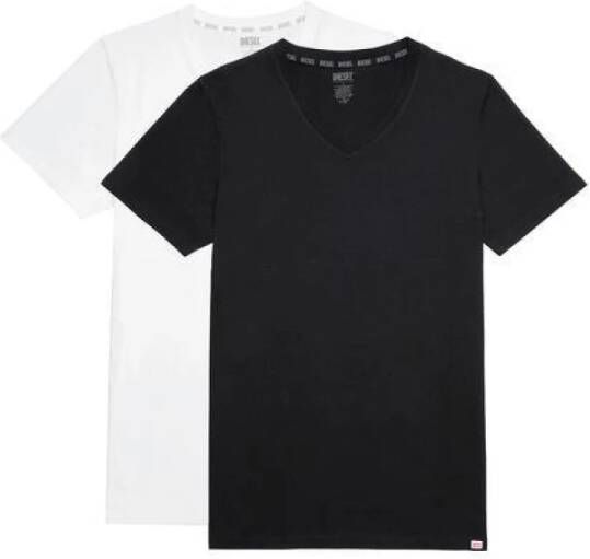 Diesel Slim Fit Naadloos Katoenen T-shirt Set Zwart Heren