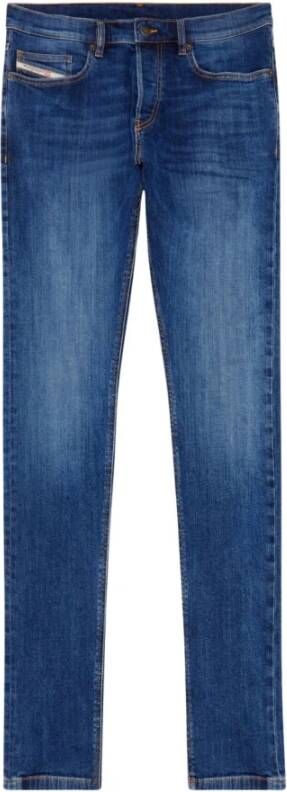 Diesel Slim Fit Regular Taille Tapered Jeans Blauw Heren