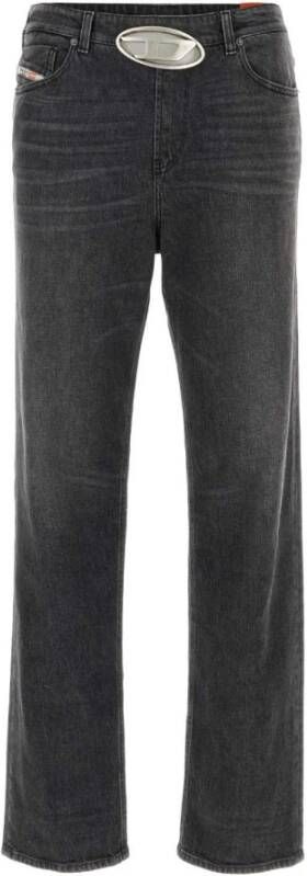 Diesel Slim-Fit Zwarte Stretch Denim Jeans Zwart Heren