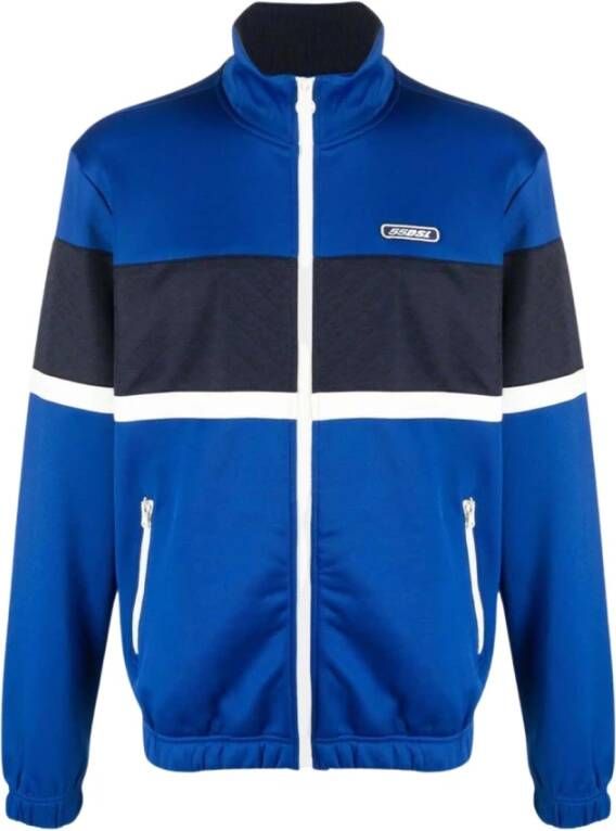 Diesel Sportieve Sweater met Rits Blauw Heren