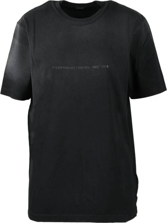 Diesel Stijlvolle Katoenen T-Shirt voor Vrouwen Zwart Dames