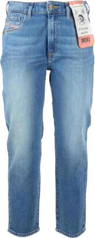 Diesel Stijlvolle Straight Jeans voor Vrouwen Blauw Dames