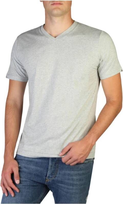 Diesel Heren V-Hals T-Shirt Klassieke Essential Grijs Heren