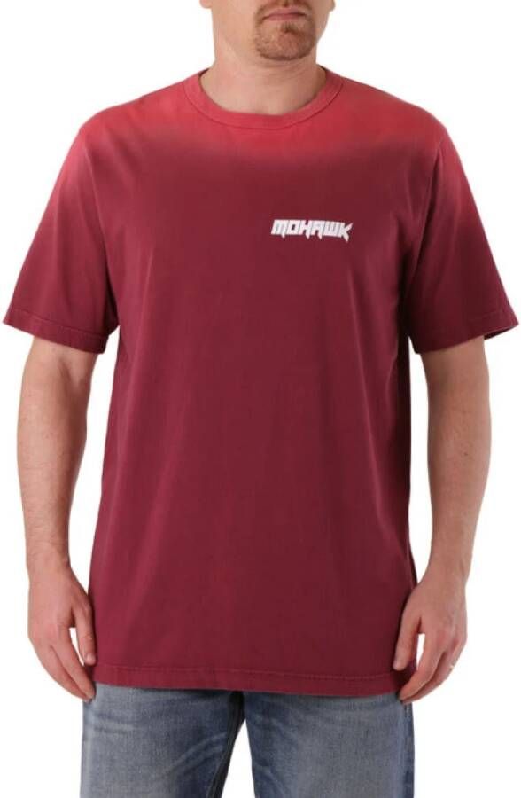 Diesel Stijlvolle Zwarte Heren T-Shirt Rood Heren
