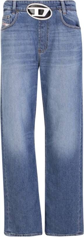 Diesel Straight Jeans Blauw Dames