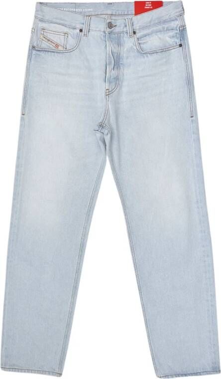 Diesel Rechte spijkerbroek Blauw Heren