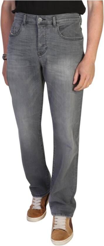 Diesel Katoenen Jeans in Effen Kleur voor Mannen Gray Heren
