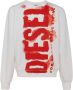 Diesel Bleached logo sweatshirt Oranje Heren - Thumbnail 3