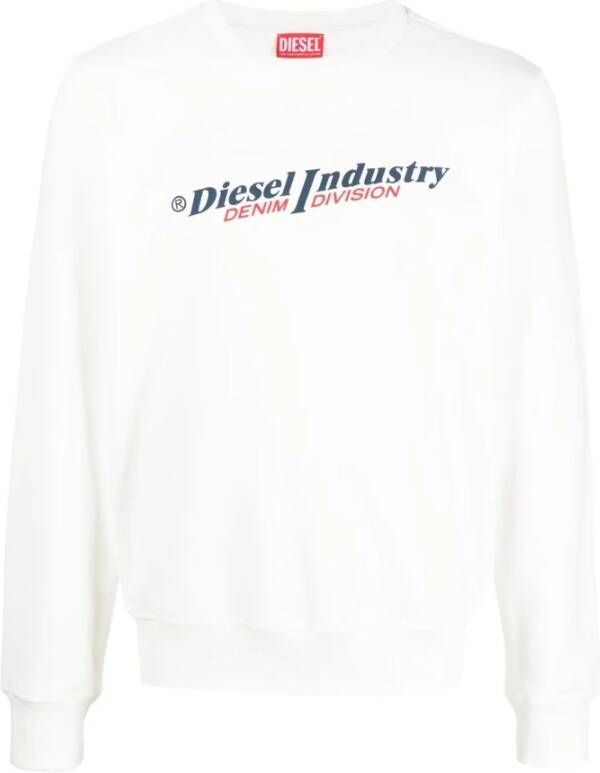 Diesel Sweatshirt Wit Heren