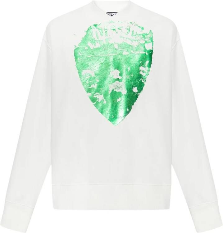 Diesel Sweatshirt White Heren