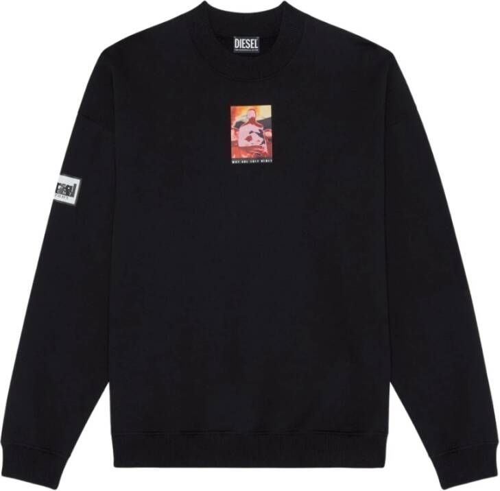Diesel Sweatshirt Zwart Heren