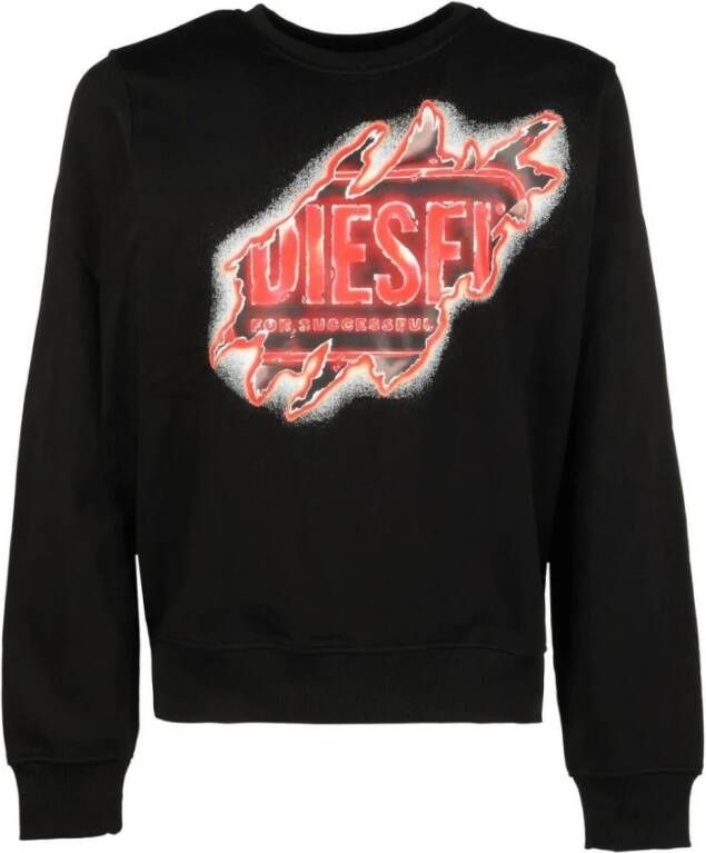 Diesel S-give-e9 sweatshirt Zwart Heren
