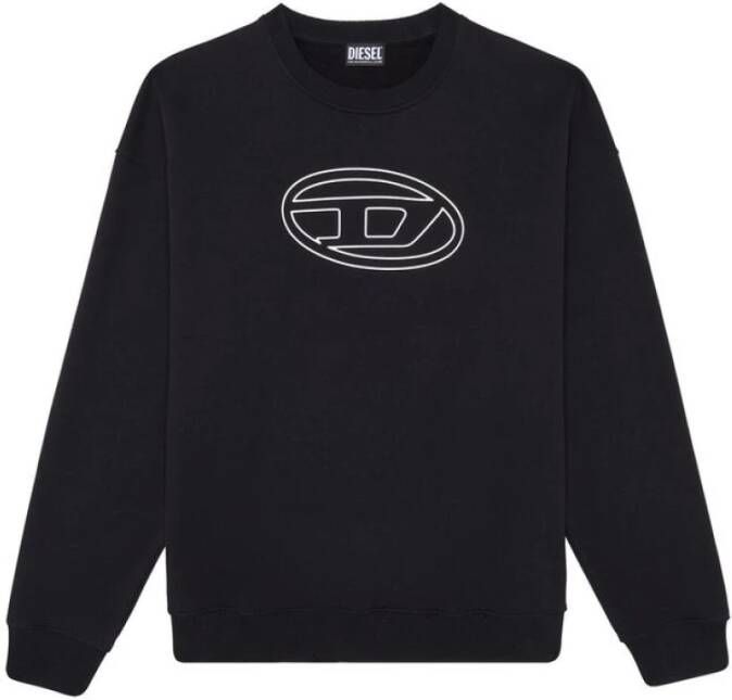 Diesel S-Mart-Bigoval Sweatshirt Zwart Heren