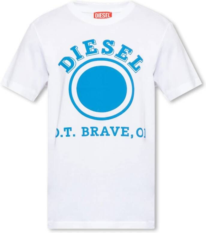 Diesel T-Diegor-K64 T-shirt White Heren