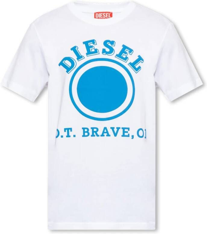 Diesel T-Diegor-K64 T-shirt White Heren