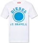 Diesel T-Diegor-K64 T-shirt White Heren - Thumbnail 1