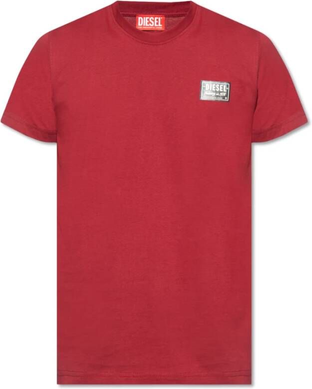 Diesel T-Diegor-Sp T-shirt Rood Heren