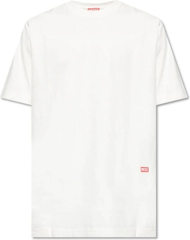 Diesel T-Just-L8 T-shirt White Heren