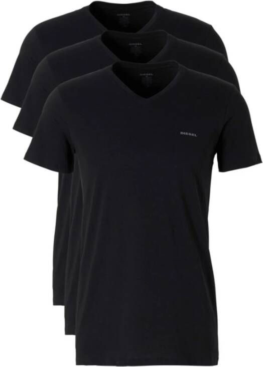 Diesel T-shirt 3Pack Zwart Unisex