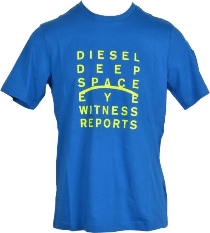 Diesel T-Shirt Blauw Heren