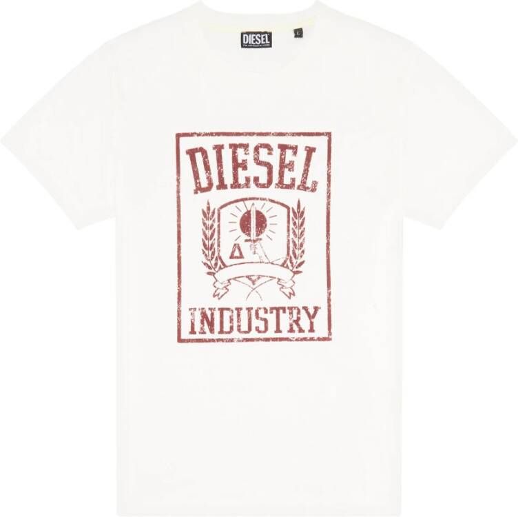 Diesel T-shirt-diegor-t-shirt Wit Heren
