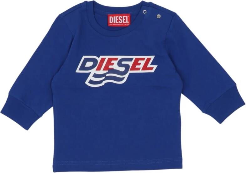 Diesel T-shirt K0027000Yi9 Blauw Heren