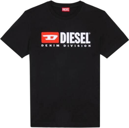 Diesel T-Shirt Klassieke Stijl Zwart Heren
