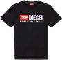 Diesel T-Shirt Klassieke Stijl Zwart Heren - Thumbnail 1