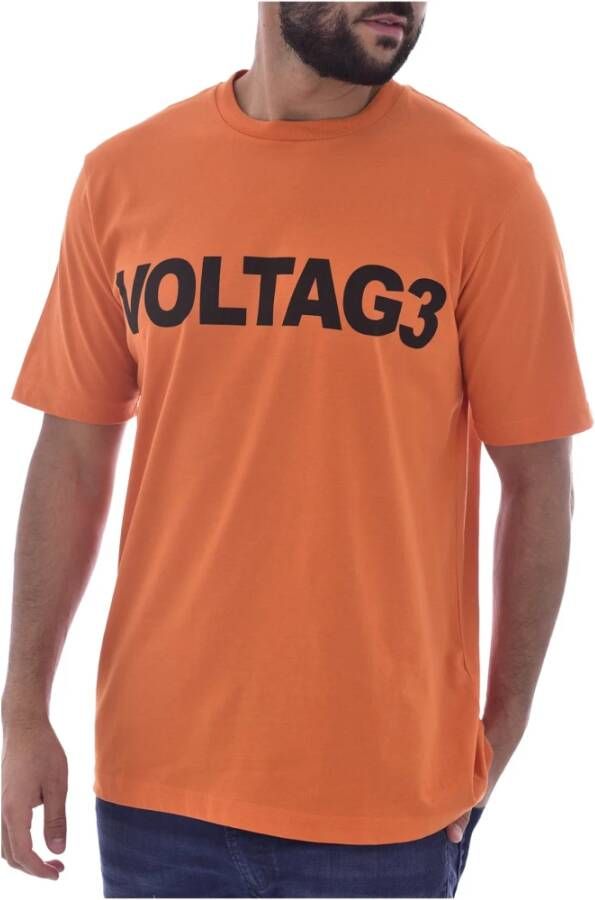 Diesel T-shirt Oranje Heren