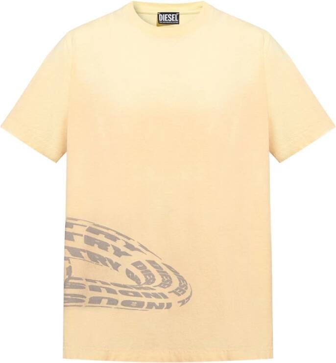 Diesel T-shirt Oranje Heren