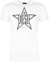 Diesel Wit Katoenen T-Shirt Korte Mouw Ronde Hals Logo Wit Heren - Thumbnail 3