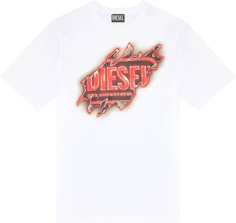 Diesel T-shirt- T-Just-E43 Wit