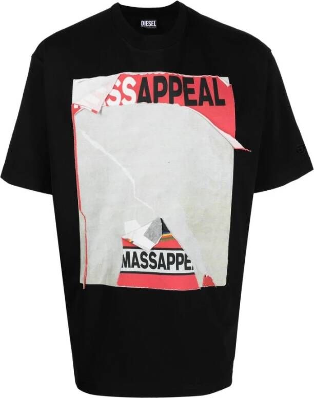 Diesel T-shirt Zwart Heren