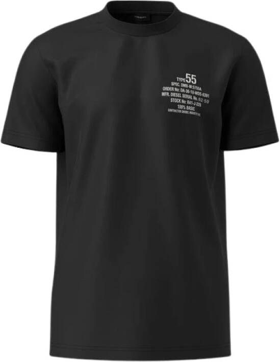 Diesel T-Shirt Zwart Heren