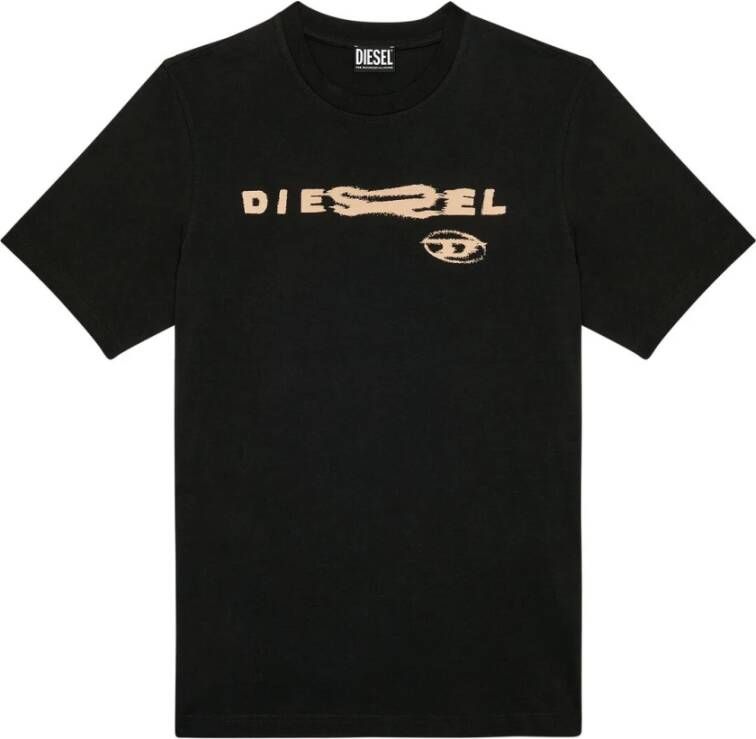 Diesel T-shirt Zwart Heren
