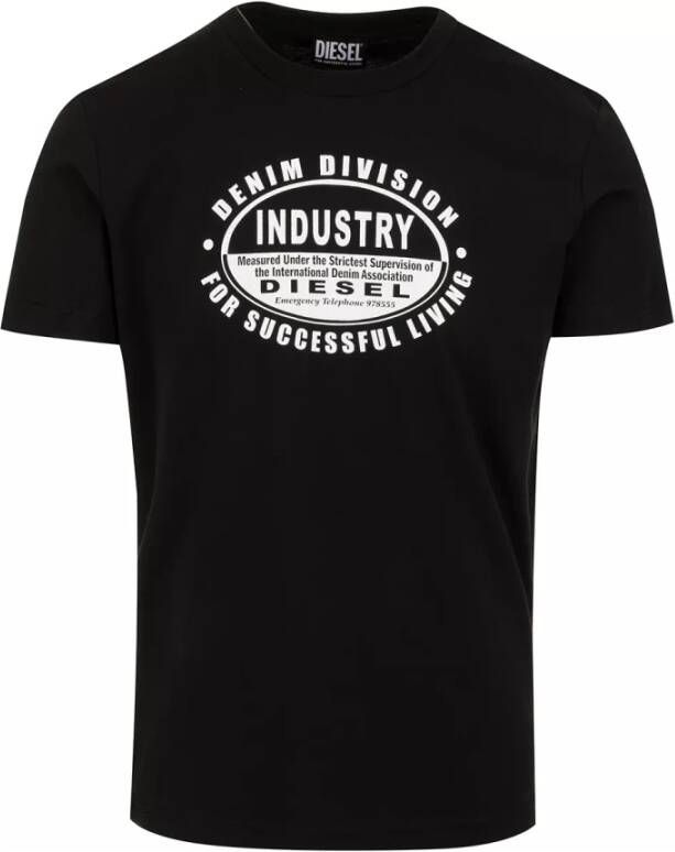 Diesel T-shirt Zwart Heren