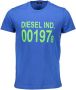 Diesel Comfortabel en Elegant T-Diego_00Sasa T-Shirt Blauw Heren - Thumbnail 1