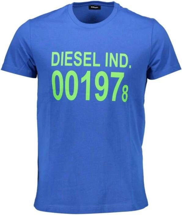 Diesel Comfortabel en Elegant T-Diego_00Sasa T-Shirt Blauw Heren