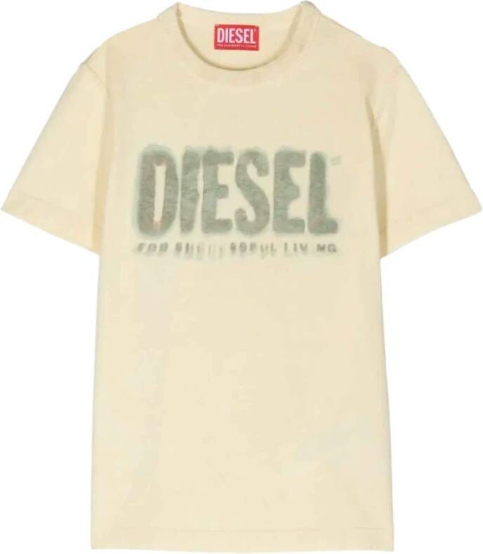 Diesel T-Shirts Geel Heren