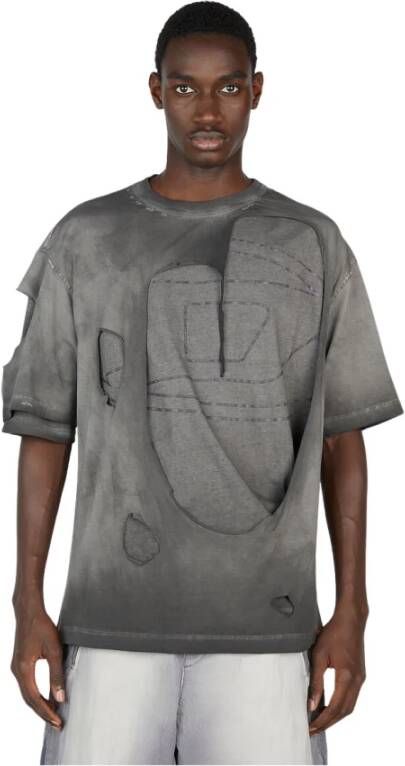 Diesel T-Shirts Grijs Heren
