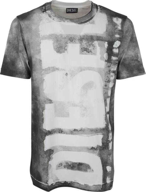 Diesel T-Shirts Grijs Heren