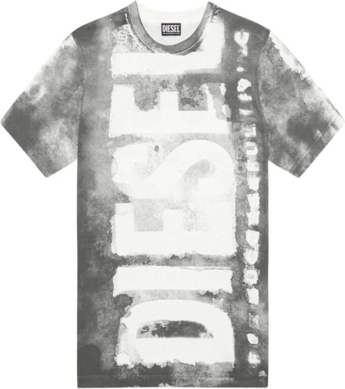 Diesel T-Shirts Grijs Heren