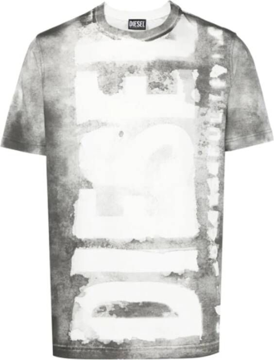 Diesel T-Shirts Grijs Heren