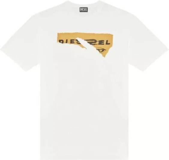 Diesel T-Shirts Wit Heren