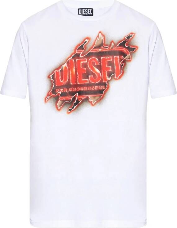 Diesel T-Shirts White Heren